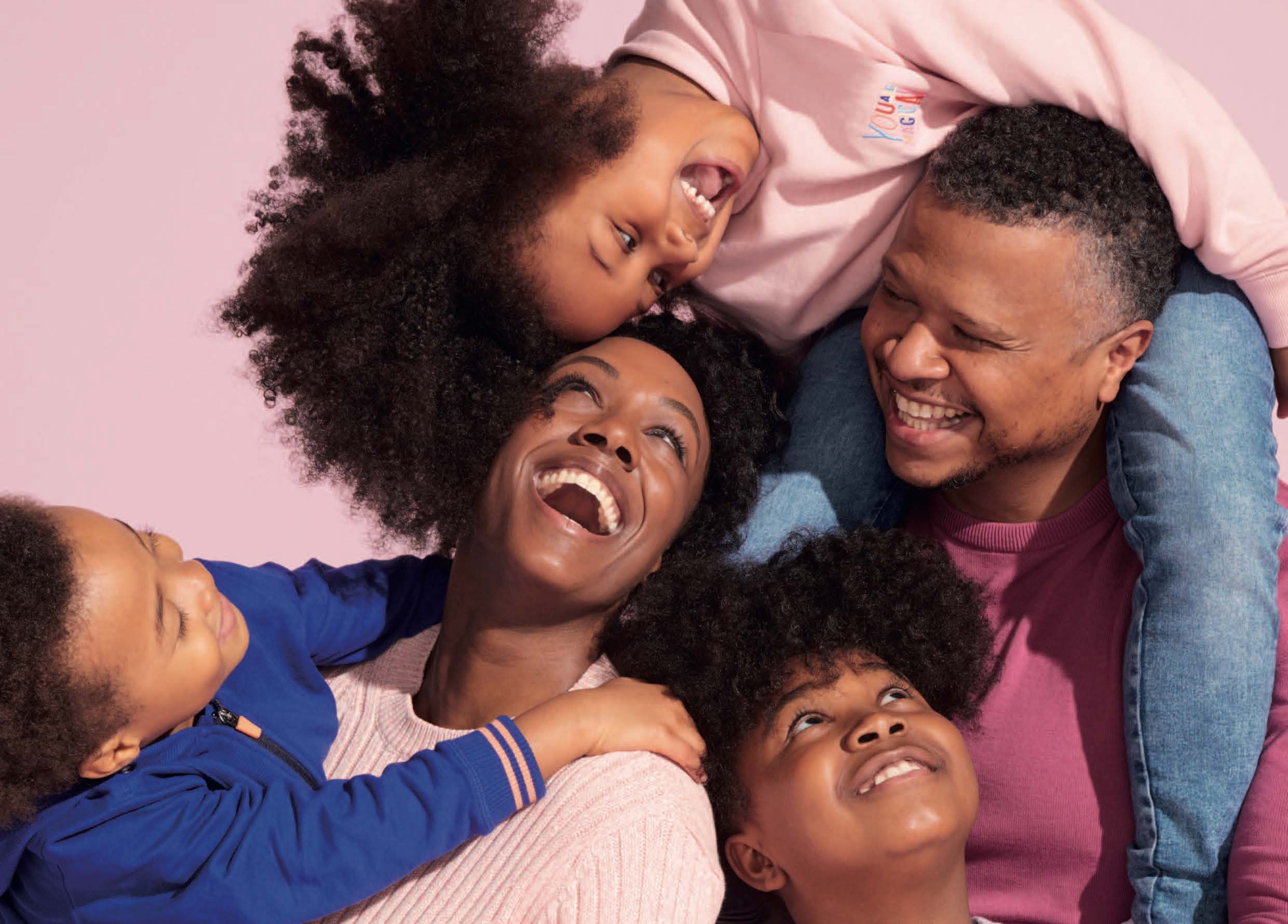Happy smiling family